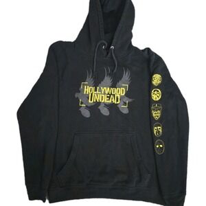 Vintage Hollywood Undead Horror Band Black Men's Hoodie Size L Y2K Hype